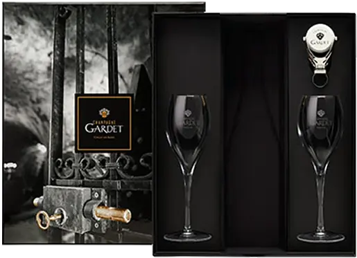 GARDET Geschenkbox 2 Flöten & Stopper · OENOTHEQUE