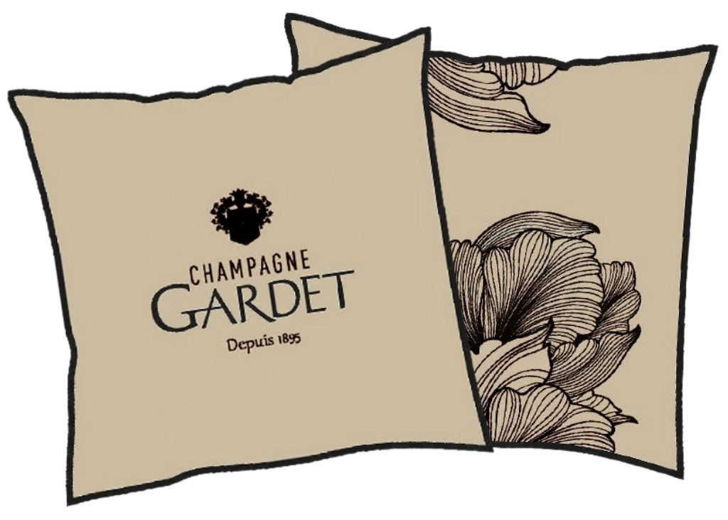 GARDET Kissen 40×40 cm · Creme