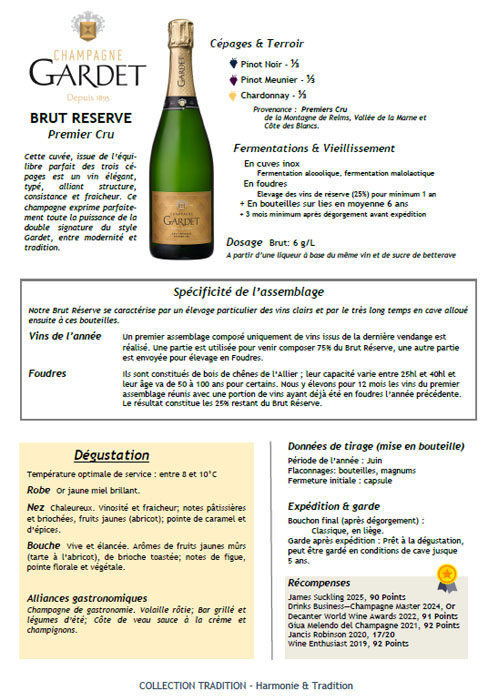 BRUT RÉSERVE Premier Cru — PDF preview
