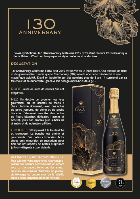 130 ANNIVERSARY · MILLÉSIME 2015 EXTRA BRUT — PDF preview